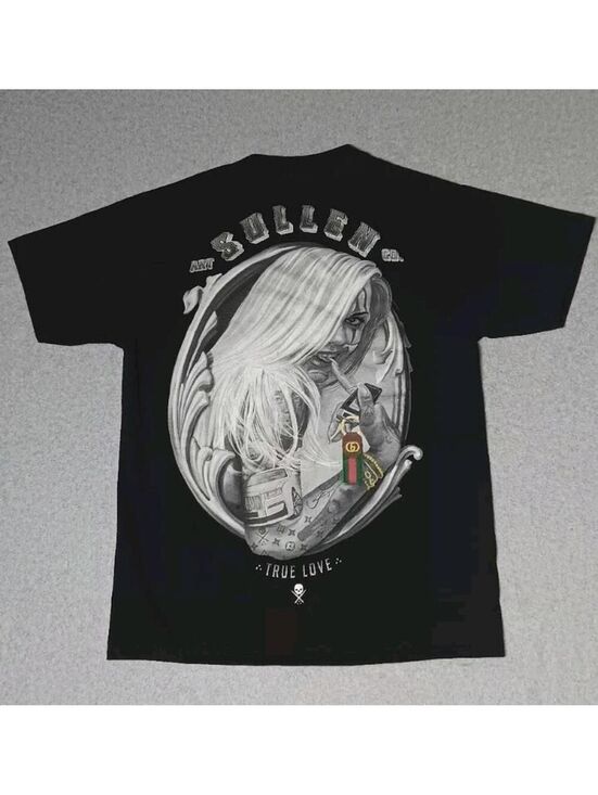 Sullen Other - Sullen Art Collective True Love Standard Graphic Tee Mens Size Medium Black Girl